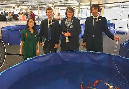 A Team of 2017 All England Koi Show Judges